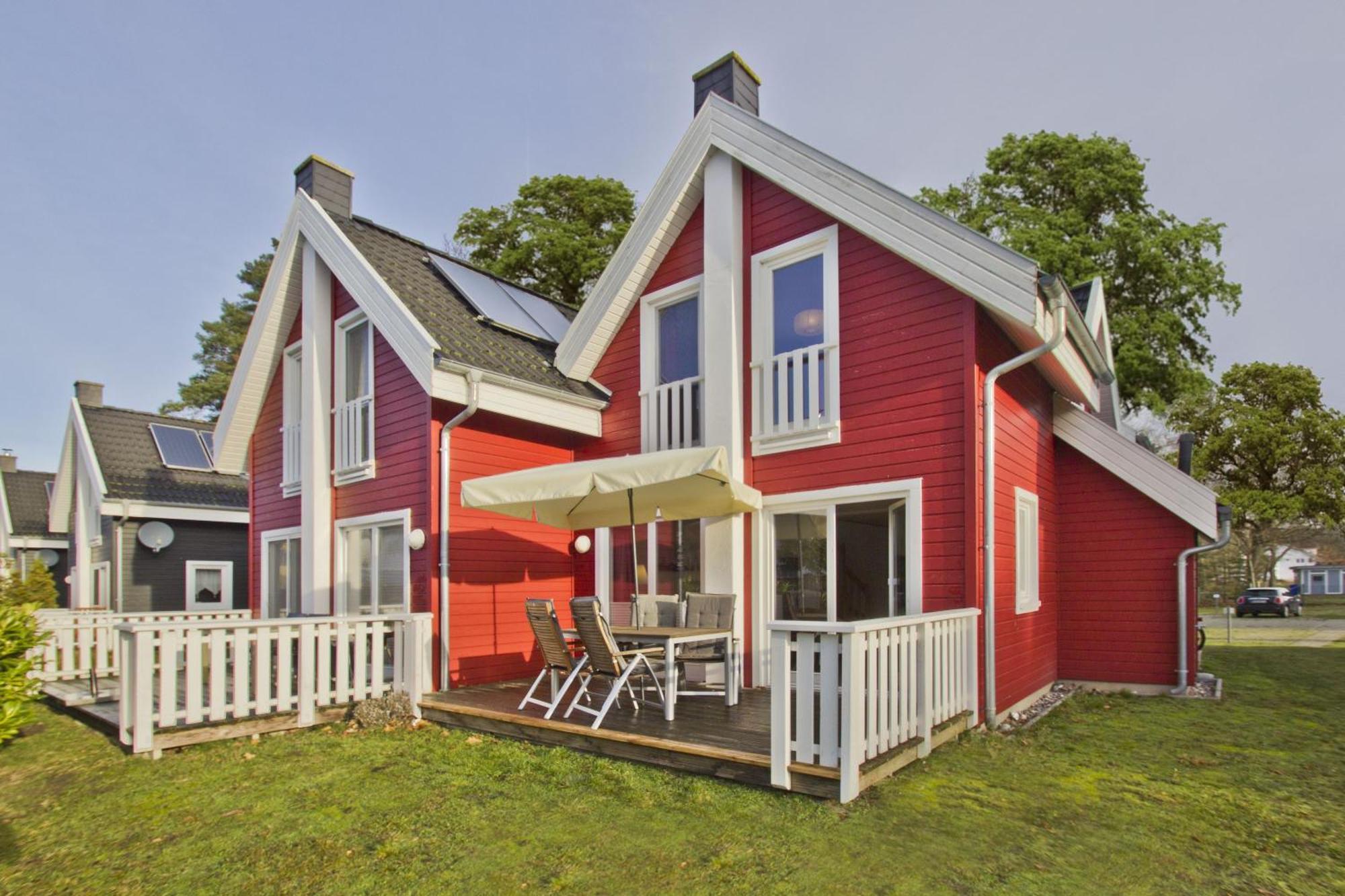 Ferienhaus Wellenlaeufer Haus - Sauna, Terrasse, Garten Glowe Zewnętrze zdjęcie