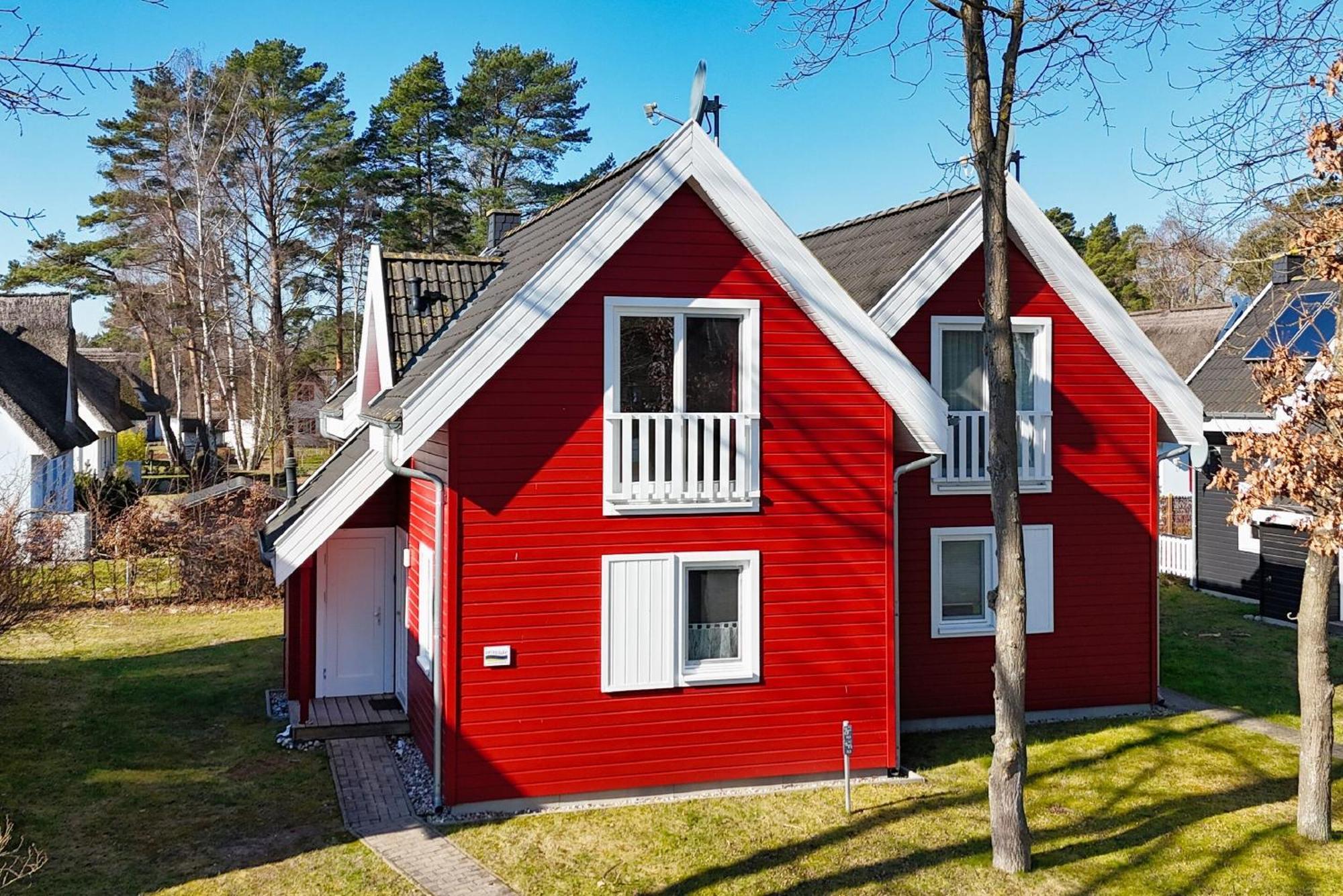 Ferienhaus Wellenlaeufer Haus - Sauna, Terrasse, Garten Glowe Zewnętrze zdjęcie